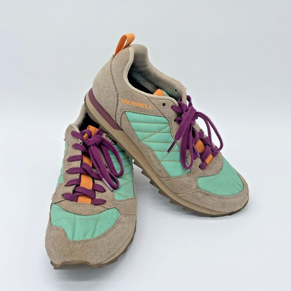 Merrell Alpine Shoes Women Size 7.5 Gray Moon Mint J002598 Athletic Low Sneakers